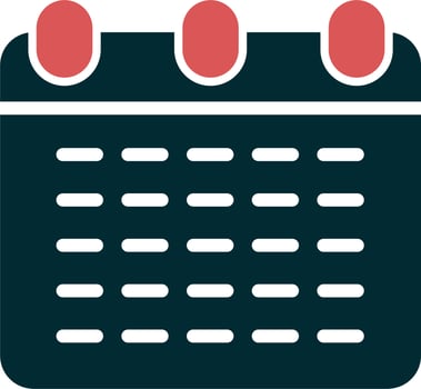 Monthly Calendar Vector Icon