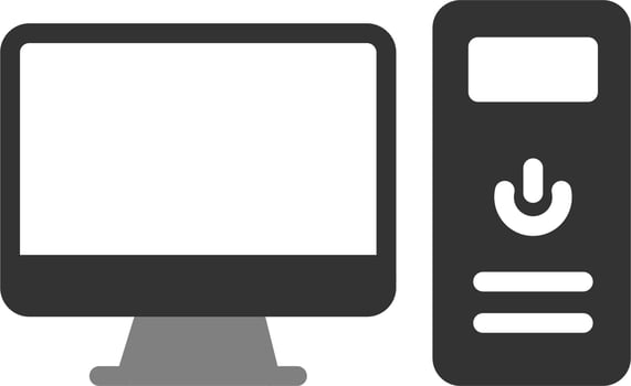 Computer Vector Icon