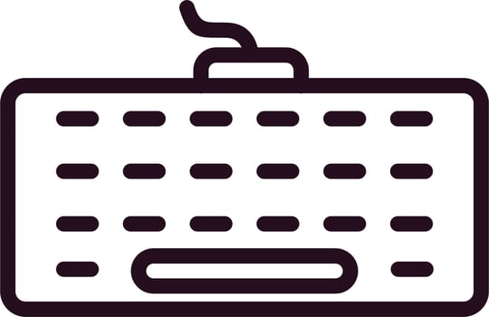 Computer Keyboard Vector Icon