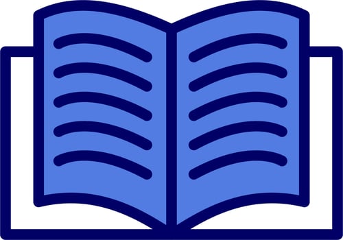 Open Book Vector Icon