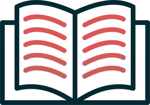 Open Book Vector Icon