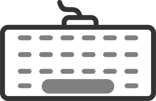 Computer Keyboard Vector Icon