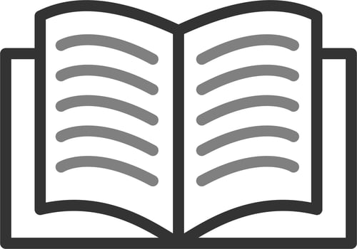 Open Book Vector Icon