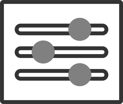 Adjust buttons icon vector