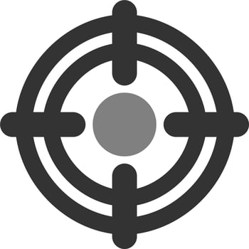 Target line Icon vector