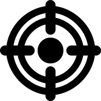 Target line Icon vector