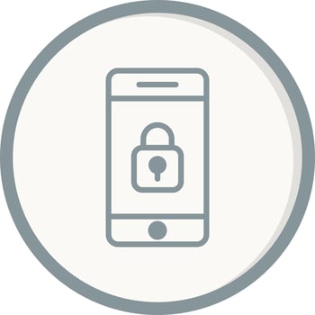 Mobile Security Vector Icon