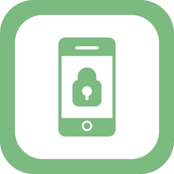 Mobile Security Vector Icon