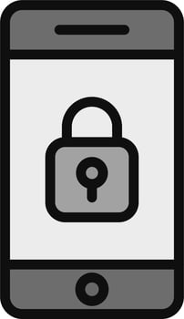 Mobile Security Vector Icon