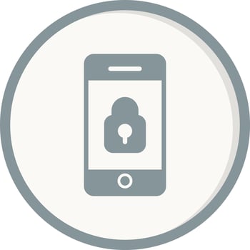 Mobile Security Vector Icon