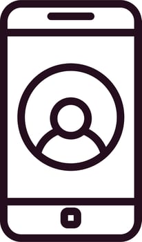 Phone Contact Vector Icon