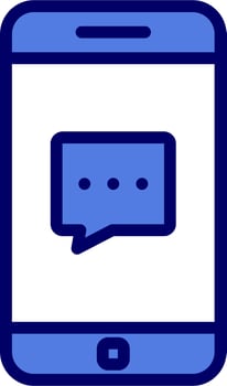 Phone Chat Vector Icon