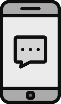 Phone Chat Vector Icon