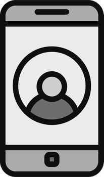 Phone Contact Vector Icon