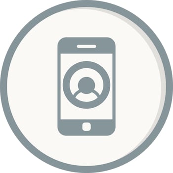 Phone Contact Vector Icon