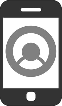 Phone Contact Vector Icon