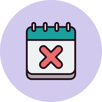 Cancel Event Vector Icon