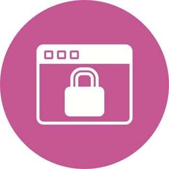 Web Security Vector Icon