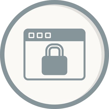 Web Security Vector Icon