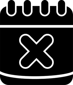Cancel Event Vector Icon