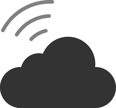 cloud wifi Vector Icon