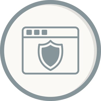 Web Security Vector Icon