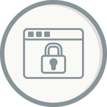 Web Security Vector Icon