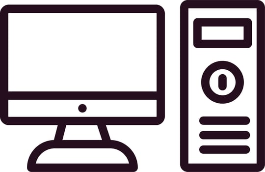 Computer Vector Icon