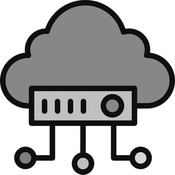 Cloud Network Vector Icon