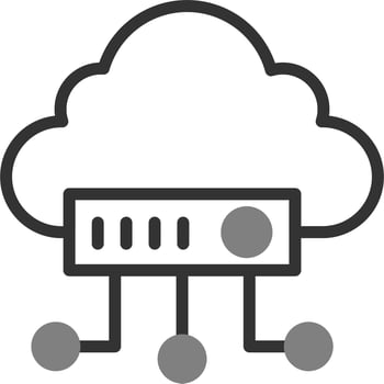 Cloud Network Vector Icon