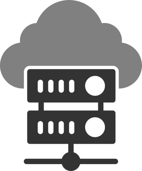 Cloud Server Vector Icon