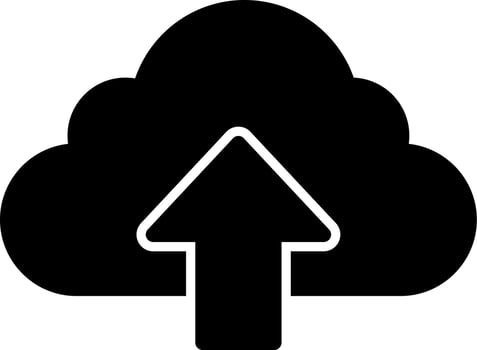 Cloud  Upload Vector Icon