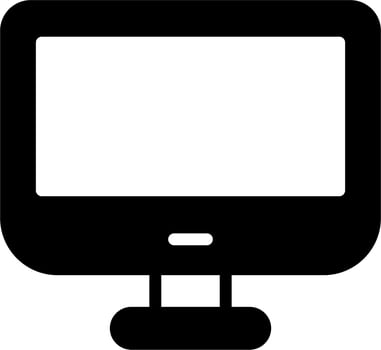 Monitor Screen Vector Icon