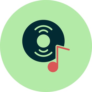 Disc Vector Icon