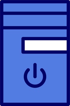 CPU Tower Vector Icon
