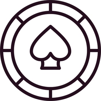 Casino Chip Vector Icon