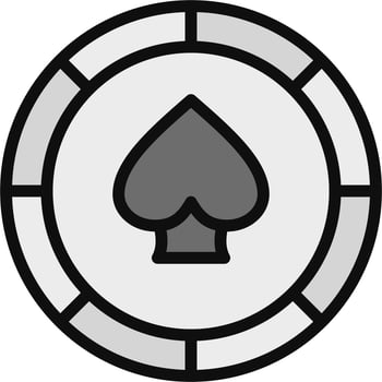 Casino Chip Vector Icon