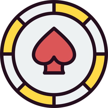 Casino Chip Vector Icon