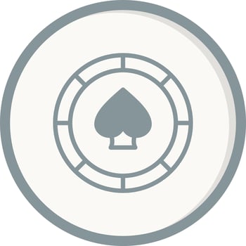 Casino Chip Vector Icon