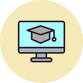 Elearning Vector Icon