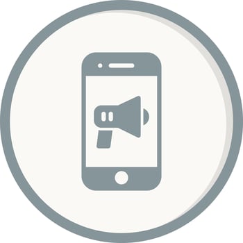 Mobile Marketing Vector Icon