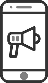 Mobile Marketing Vector Icon
