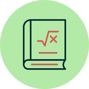 Math book Vector Icon