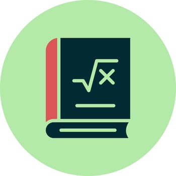 Math book Vector Icon
