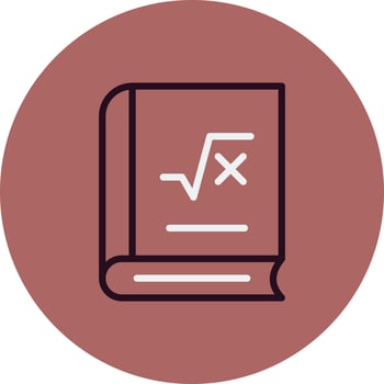 Math book Vector Icon