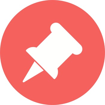 Push pin Vector Icon