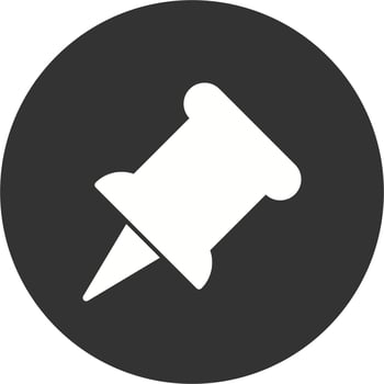 Push Pin Vector Icon