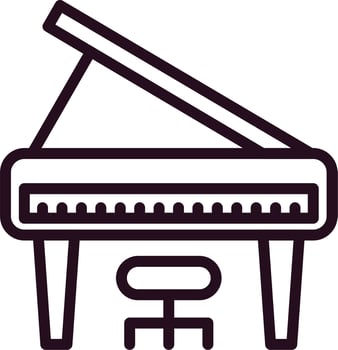 Grand Piano Vector Icon