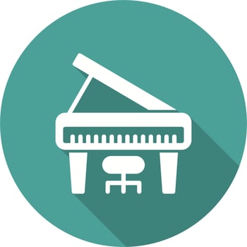 Grand Piano Vector Icon