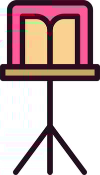 Music Stand Vector Icon